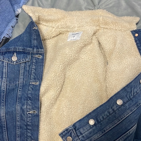 Old Navy Denim Sherpa Denim Jacket. - Picture 8 of 9